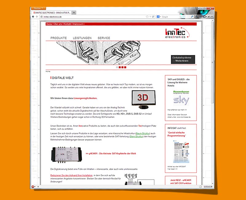 Inntec electronics GmbH – Webseite